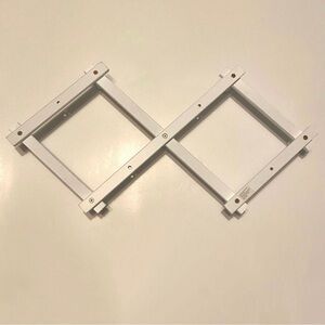 Adjustable White Closet Hook Rack Organizer